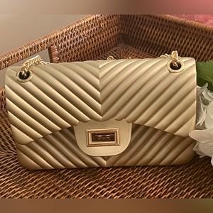 Golden Girl Jelly Crossbody Purse